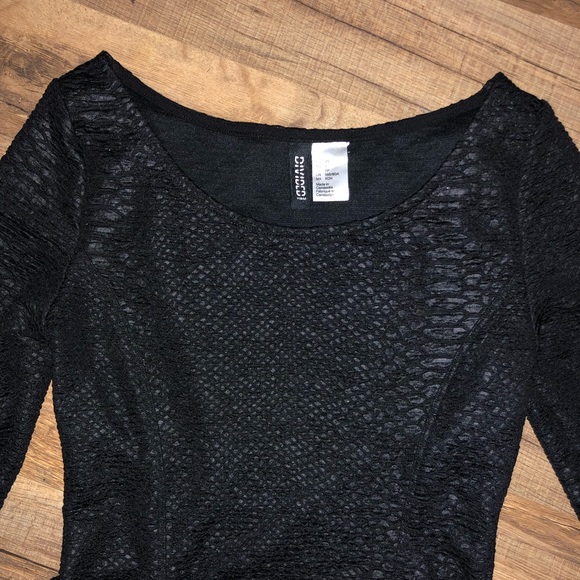 Black snake print peplum top - Picture 5 of 6